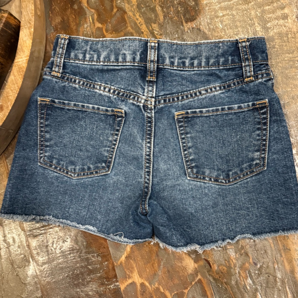 Old Navy Dark Blue Jean Shorts - Picture 2 of 4